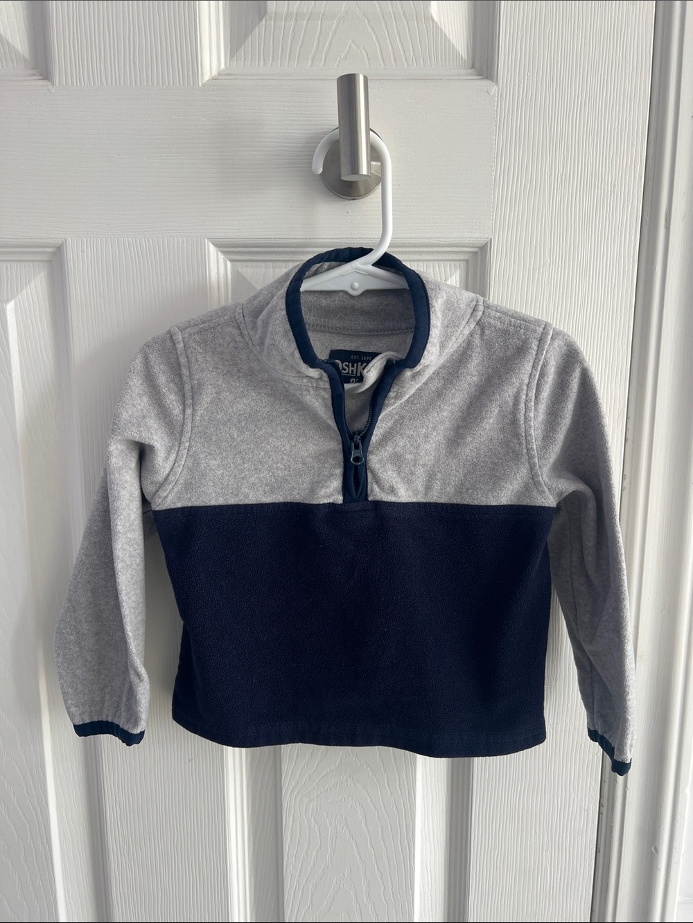 Oshkosh B’gosh 1/3 zip pull over fleece